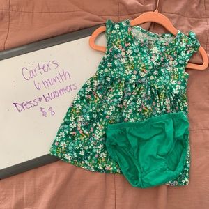 Dress and bloomers, EUC, 6 months